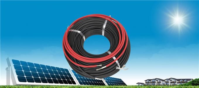 Câble solaire à haute tension du câble 4mm d'alimentation CC de SeanRo pour le panneau solaire