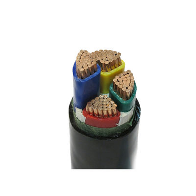 Black Steel Armored 4 Core HV XLPE Cable , 132kV HV Coaxial Cable