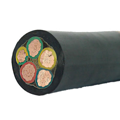 Black 0.5mm 2 Core 500V HV Power Cable PVC Insulated For Construction