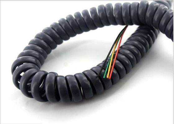 SRPVC Insulated 4 Core UL20549 Spiral Power Cable Bare Copper