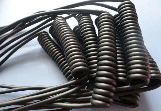 Retractable 2 Core 300V Spiral Power Cable UL1581 PP Insulation
