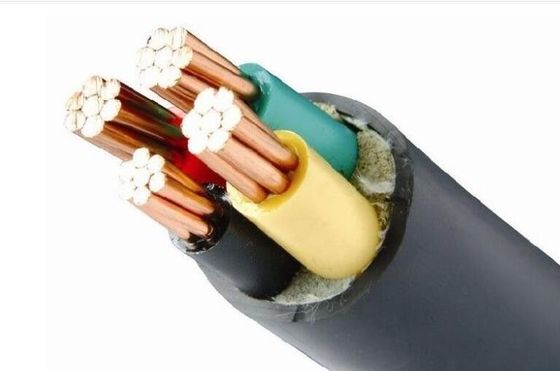 Corrosion Resistance 0.9mm 4 Core PVC Cable , 25mm2 PVC Copper Cable