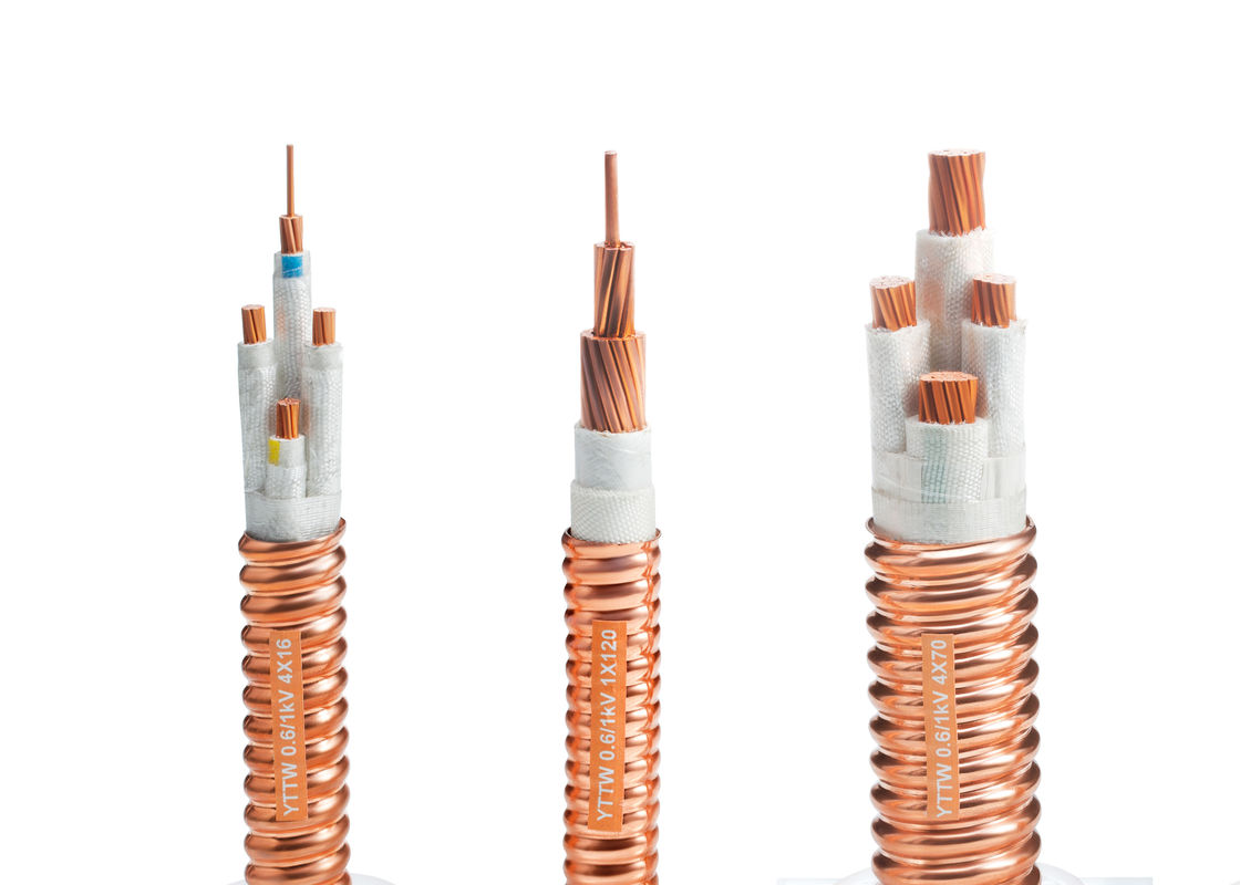 2x2.5mm2 IEC 60331 Fire Resistant Cable Copper Metallic Sheath